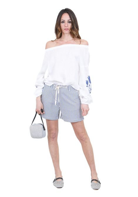 LINO/RICAMO MADAME VENICE | Camicie | CRISTINAB.CO/BLU